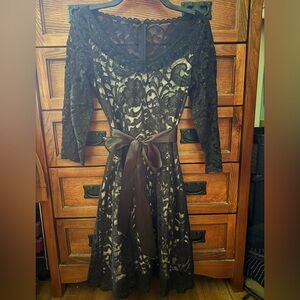 Elegant Black Lace Dress